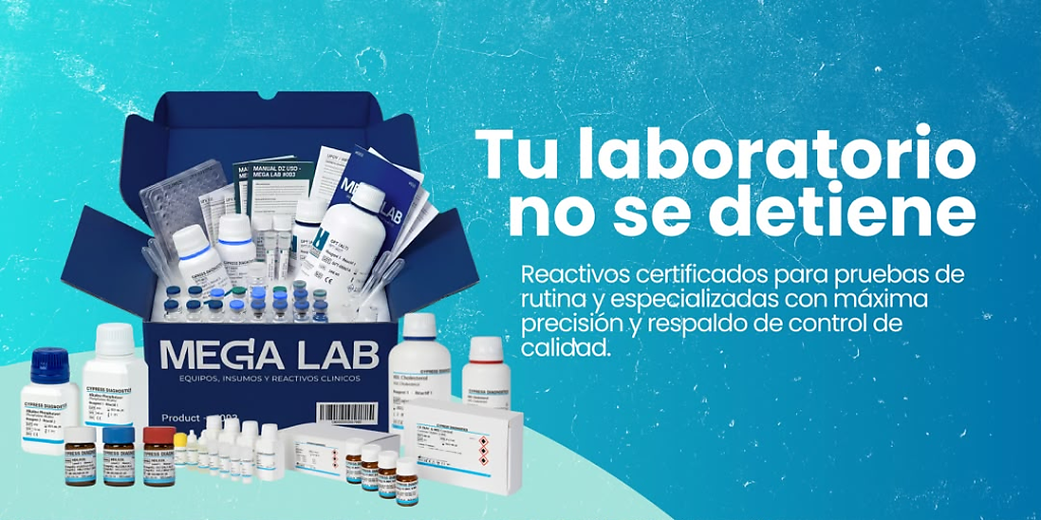 MEGA LAB - Tu laboratorio no se detiene, Reactivos Certificados